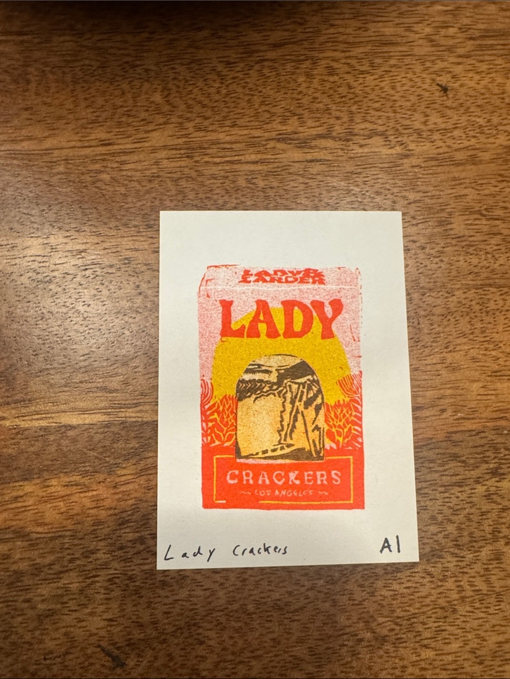 Inciardi- Lady Crackers- Mini Art Print -